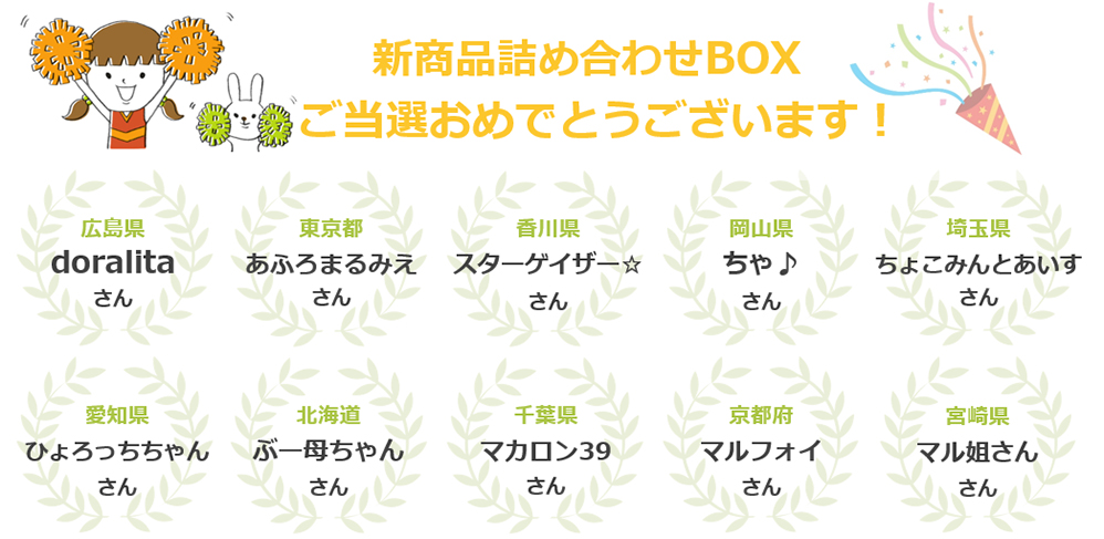 当選者発表