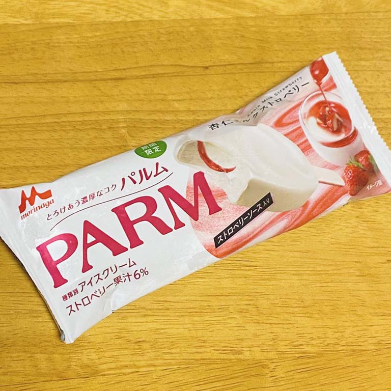森永乳業 PARM（パルム） 杏仁ミルクストロベリー