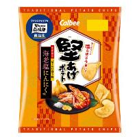 カルビー 堅あげポテト 海老塩にんにく味の商品画像