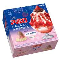 明治 大粒アポロいちごみるくのかき氷仕立ての商品画像