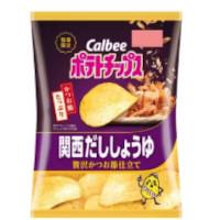 カルビー ポテトチップス 関西だししょうゆ 贅沢かつお節仕立ての商品画像