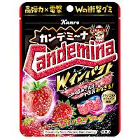カンロ カンデミーナグミ Wインパクト 一撃いちごソーダの商品画像
