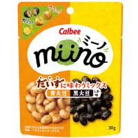 カルビー miino（ミーノ）だいずに味わうミックス 黄大豆黒大豆 しお味の商品画像