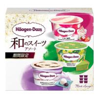 ハーゲンダッツ アソートボックス 【和のスイーツ アソート】(いちご練乳・抹茶のタルト・あずきのミルクプリン)の商品画像