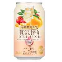アサヒ アサヒ贅沢搾りデラックス数量限定りんご＆黄桃果肉入りの商品画像