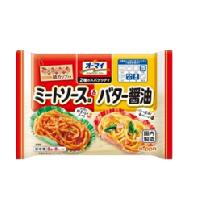 ニップン オーマイ 2種のスパゲッティ ミートソース味＆バター醤油の商品画像
