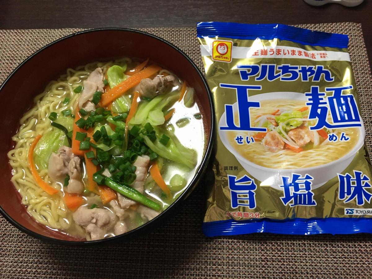 東洋水産 マルちゃん 正麺 旨塩味（袋麺）