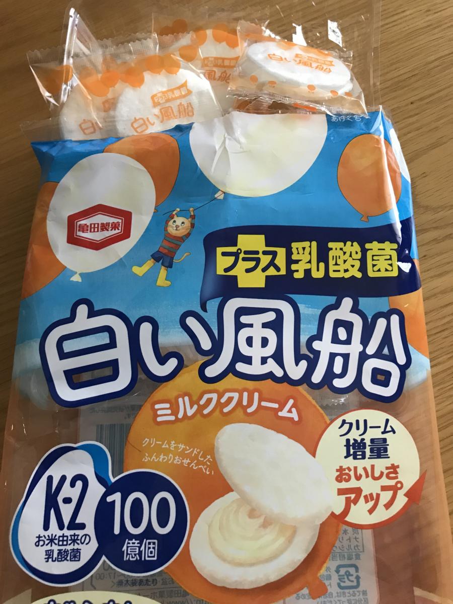 亀田製菓 白い風船 ミルククリーム の商品ページ