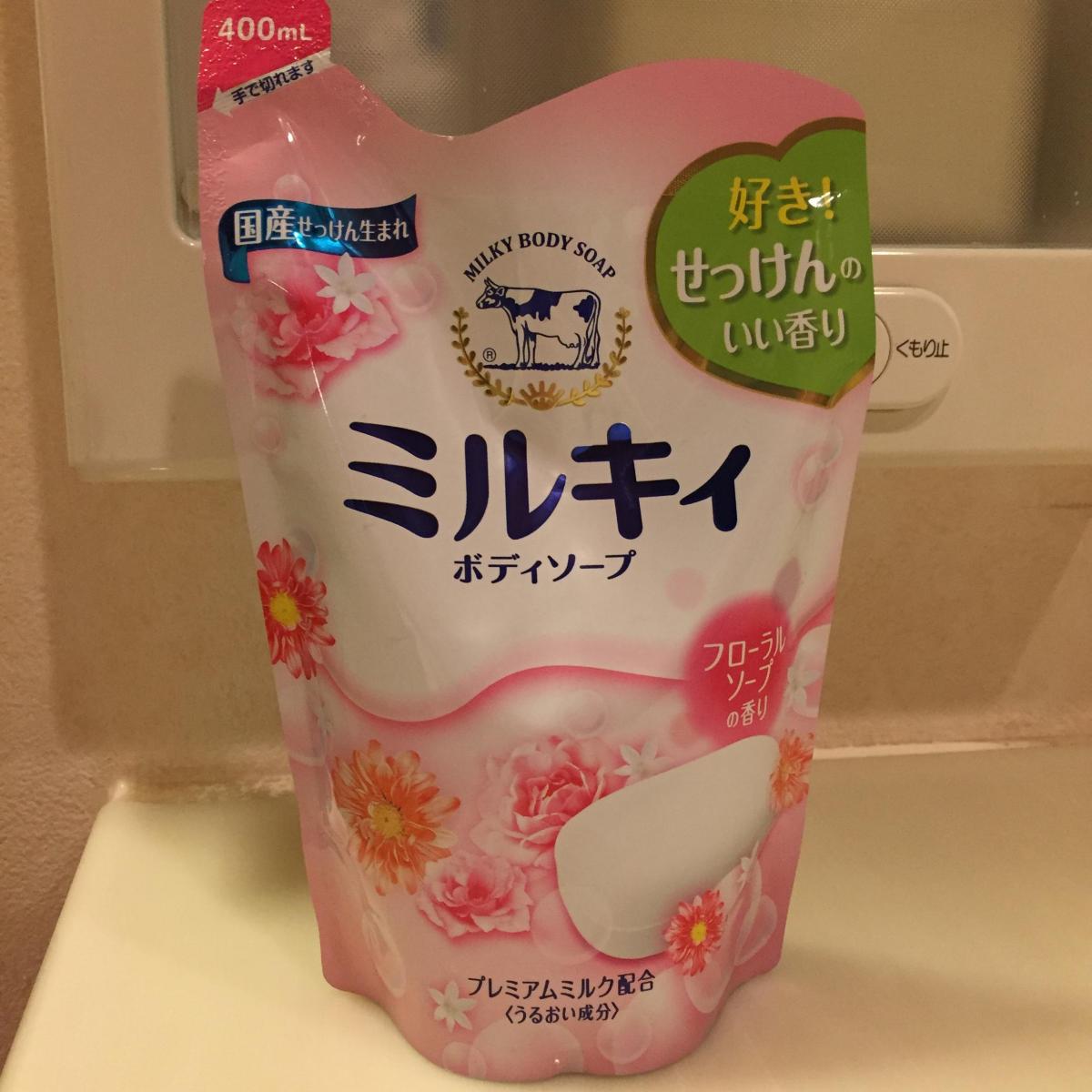 牛乳石鹸 鹸 ミルキィボディソープ フローラルソープの香りの商品ページ