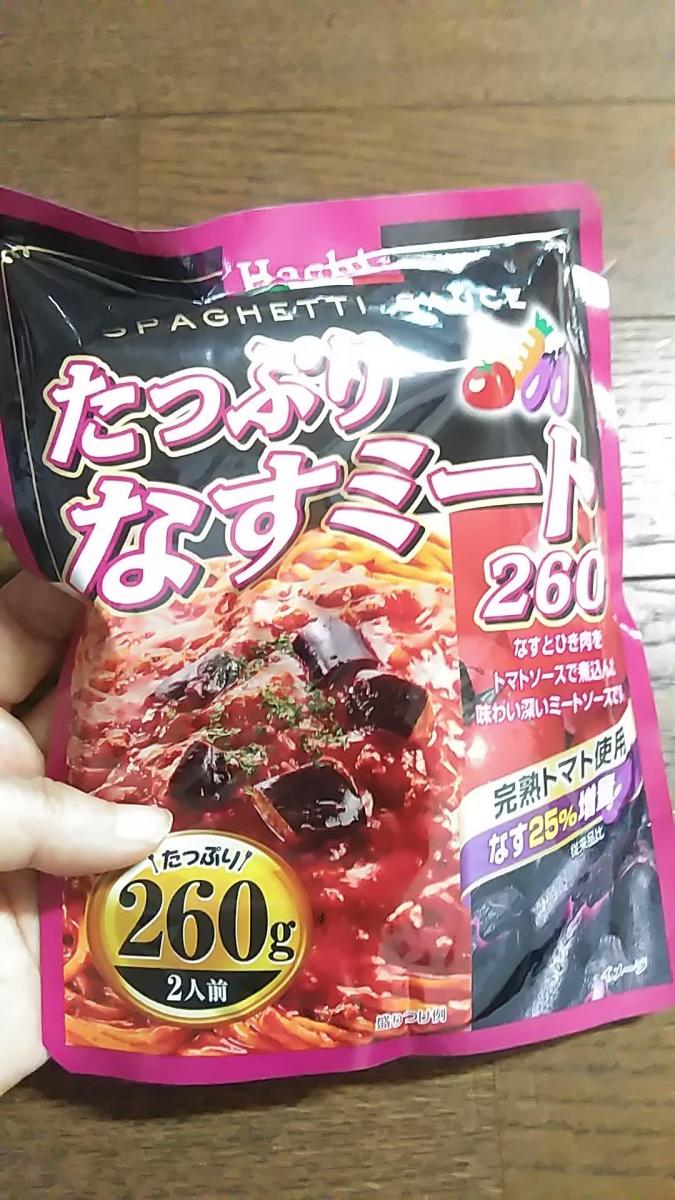 ハチ食品 たっぷりなすミート260の商品ページ