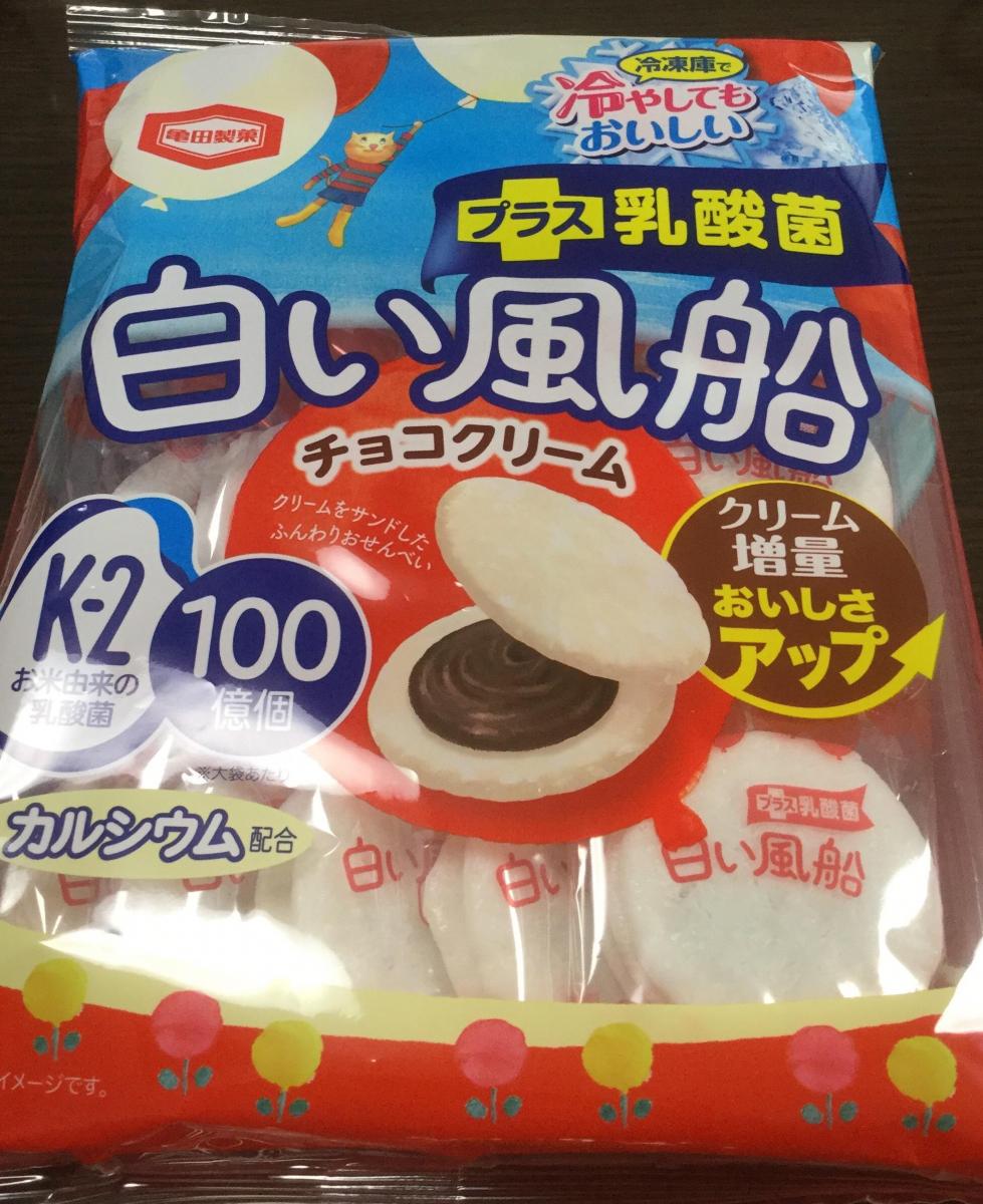 亀田製菓 白い風船 チョコクリーム の商品ページ