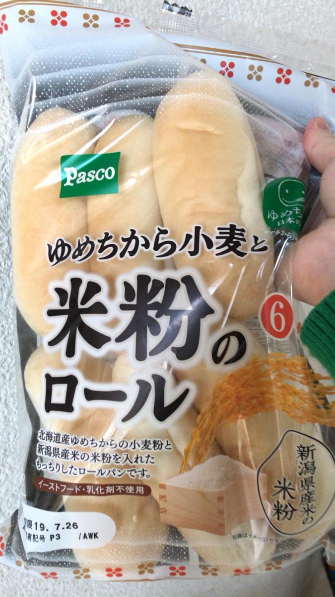 敷島製パン Pasco ゆめちから小麦と米粉のロールの商品ページ