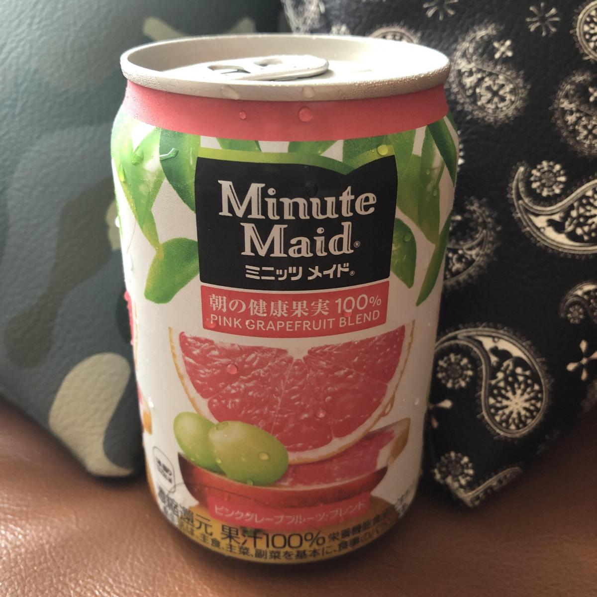日本コカ コーラ ミニッツメイド 朝の健康果実 ピンクグレープフルーツ ブレンドの商品ページ