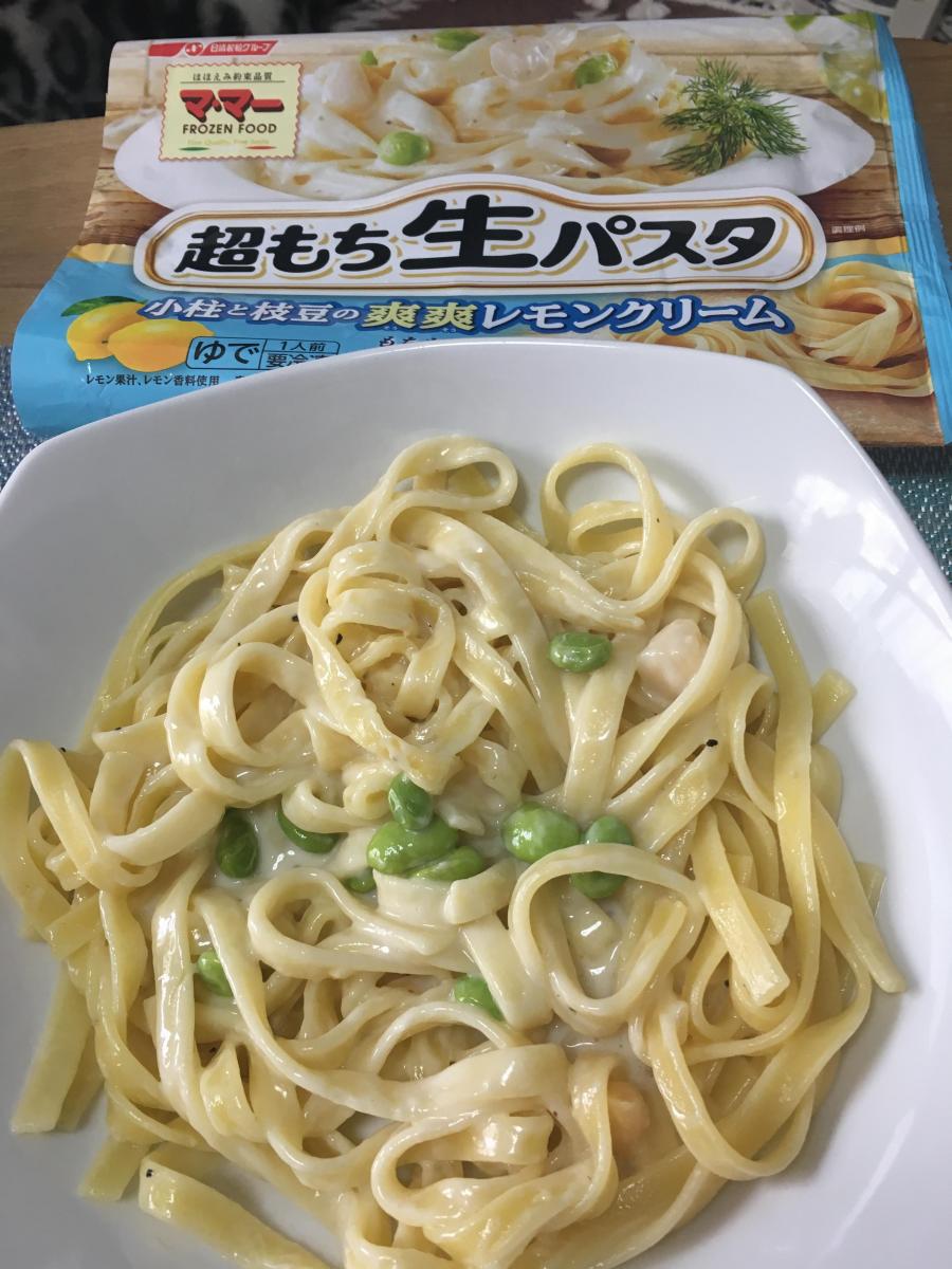 日清フーズ マ マー 超もち生パスタ 小柱と枝豆の爽爽レモンクリームの商品ページ