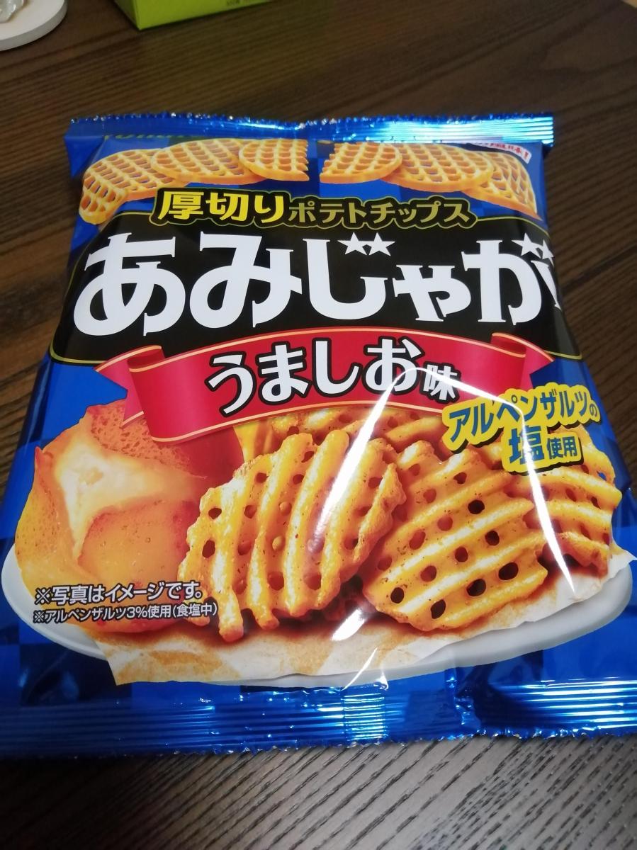 東ハト あみじゃが うましお味の商品ページ