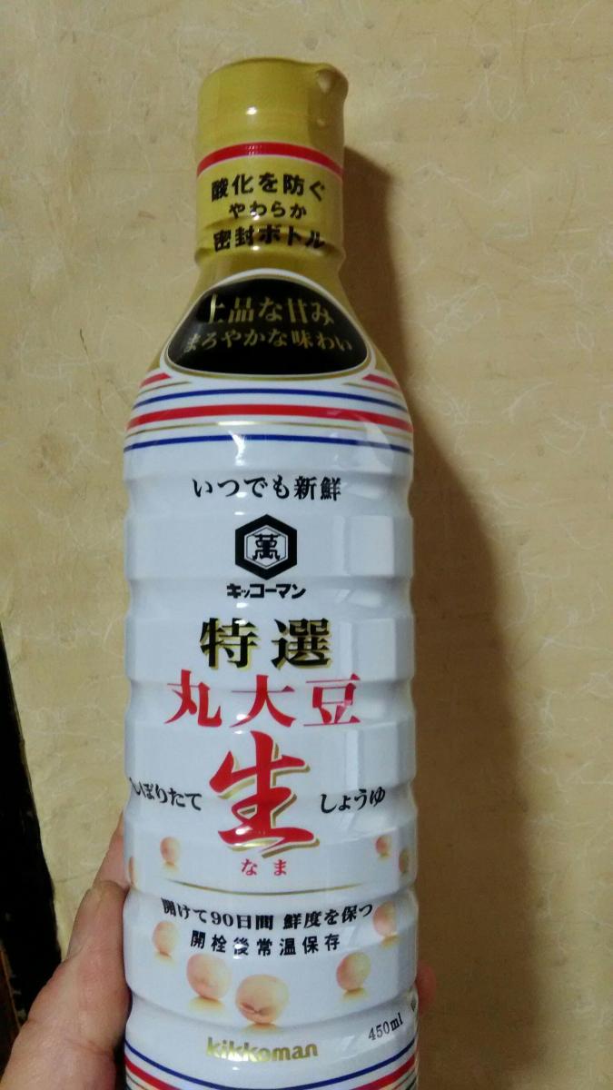 キッコーマン いつでも新鮮しぼりたて丸大豆生しょうゆの商品ページ