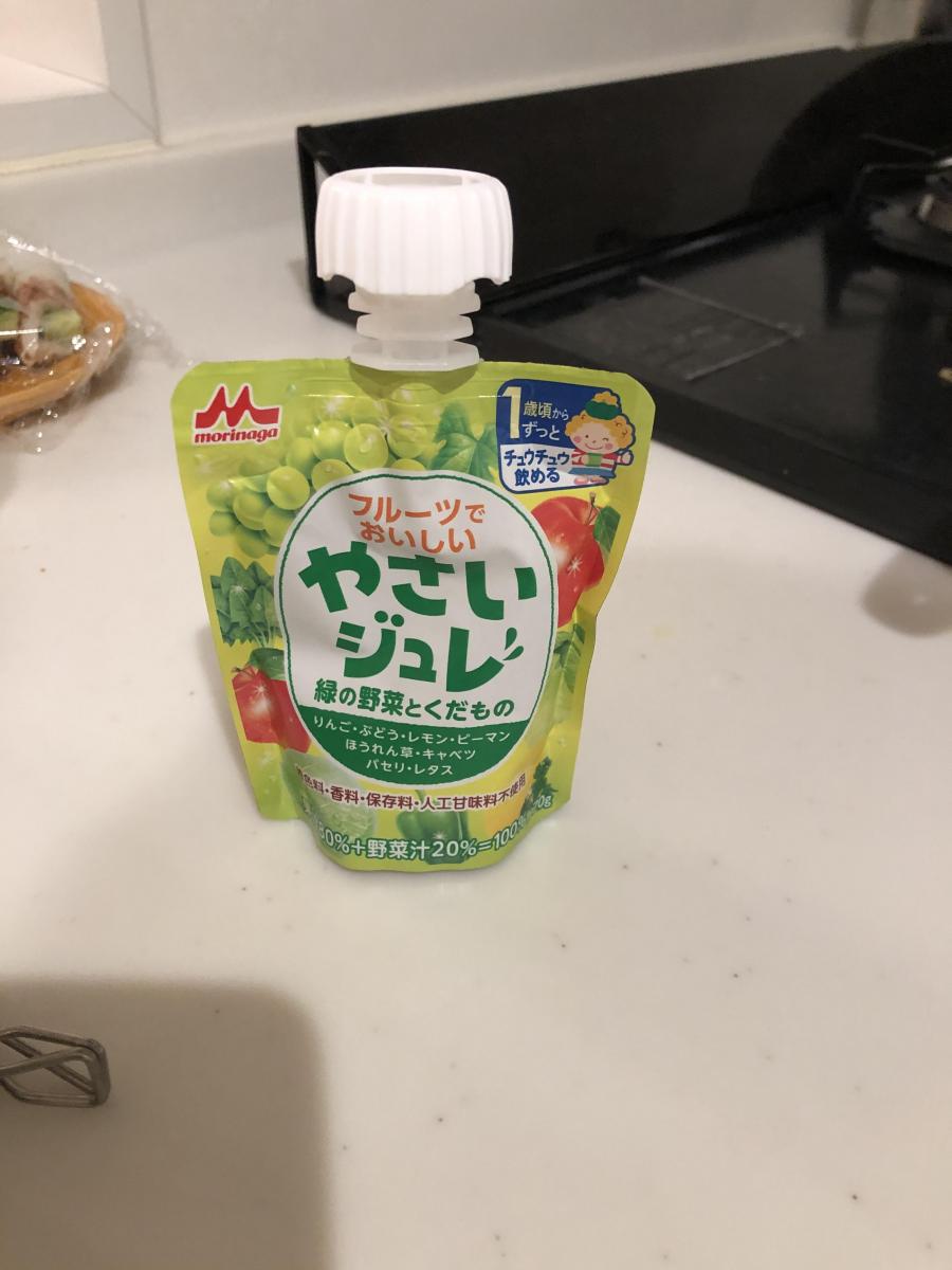 森永乳業 やさいジュレ 緑の野菜とくだものの商品ページ