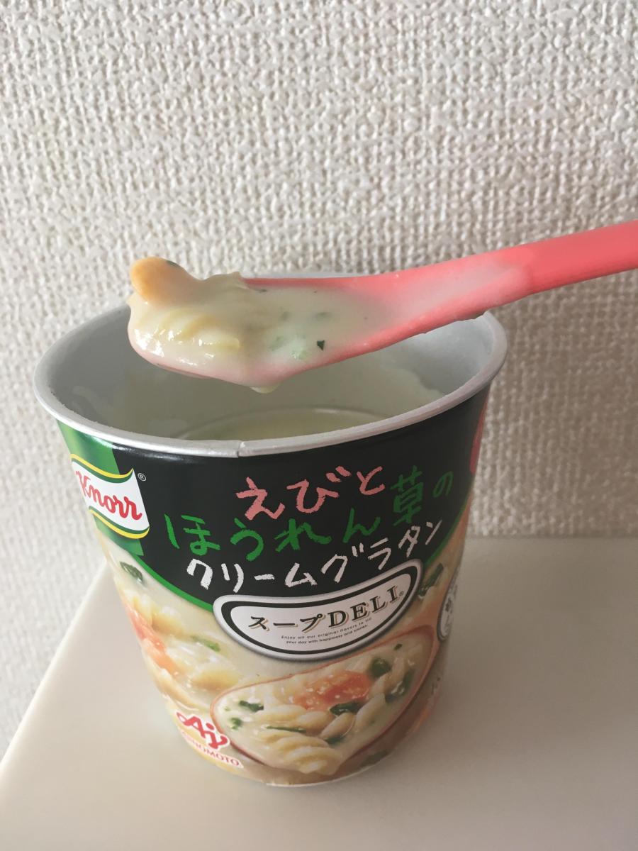 クノール スープdeli えびとほうれん草のクリームグラタンの商品ページ