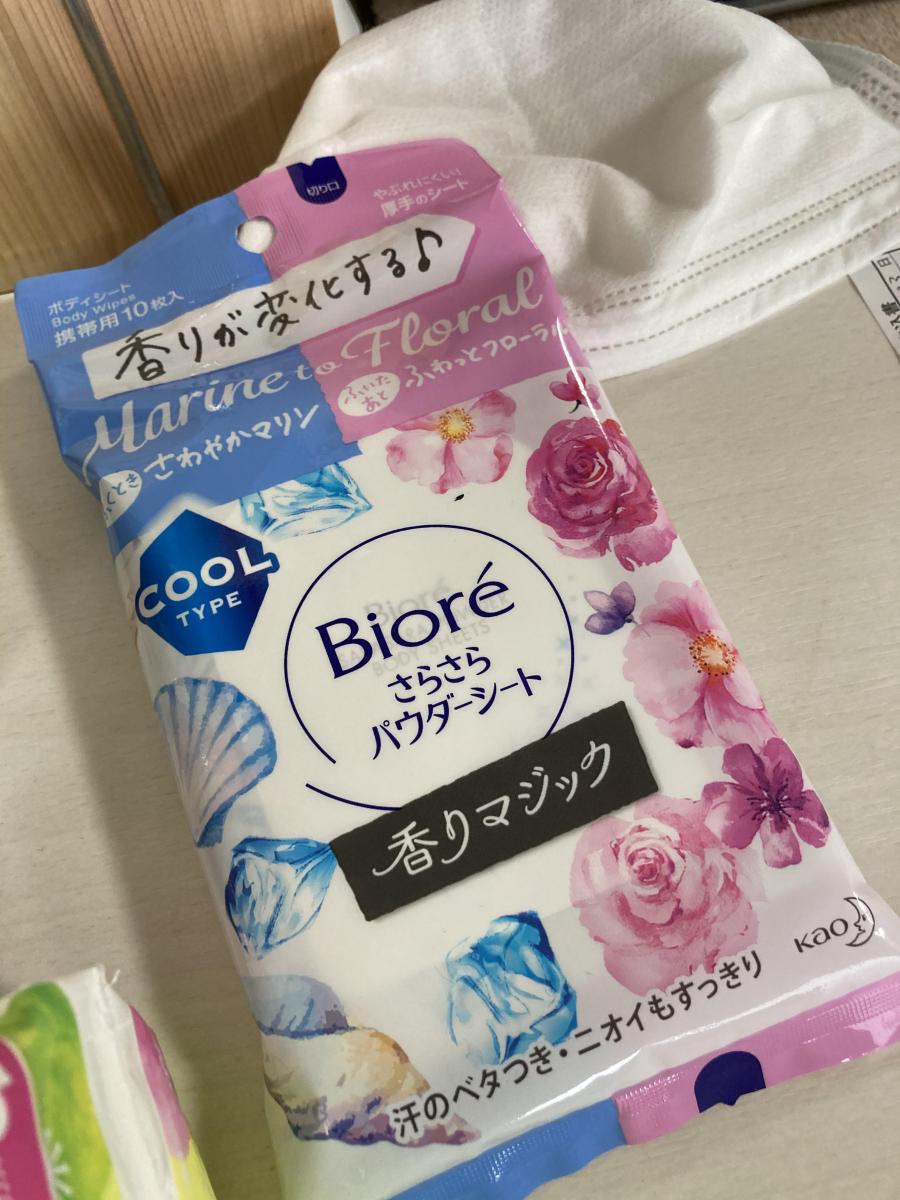 花王 Biore ビオレ さらさらパウダーシート の商品ページ