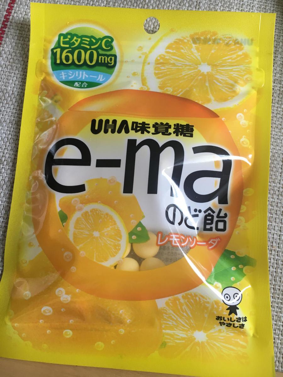 Uha味覚糖 E Maのど飴 レモンソーダの商品ページ