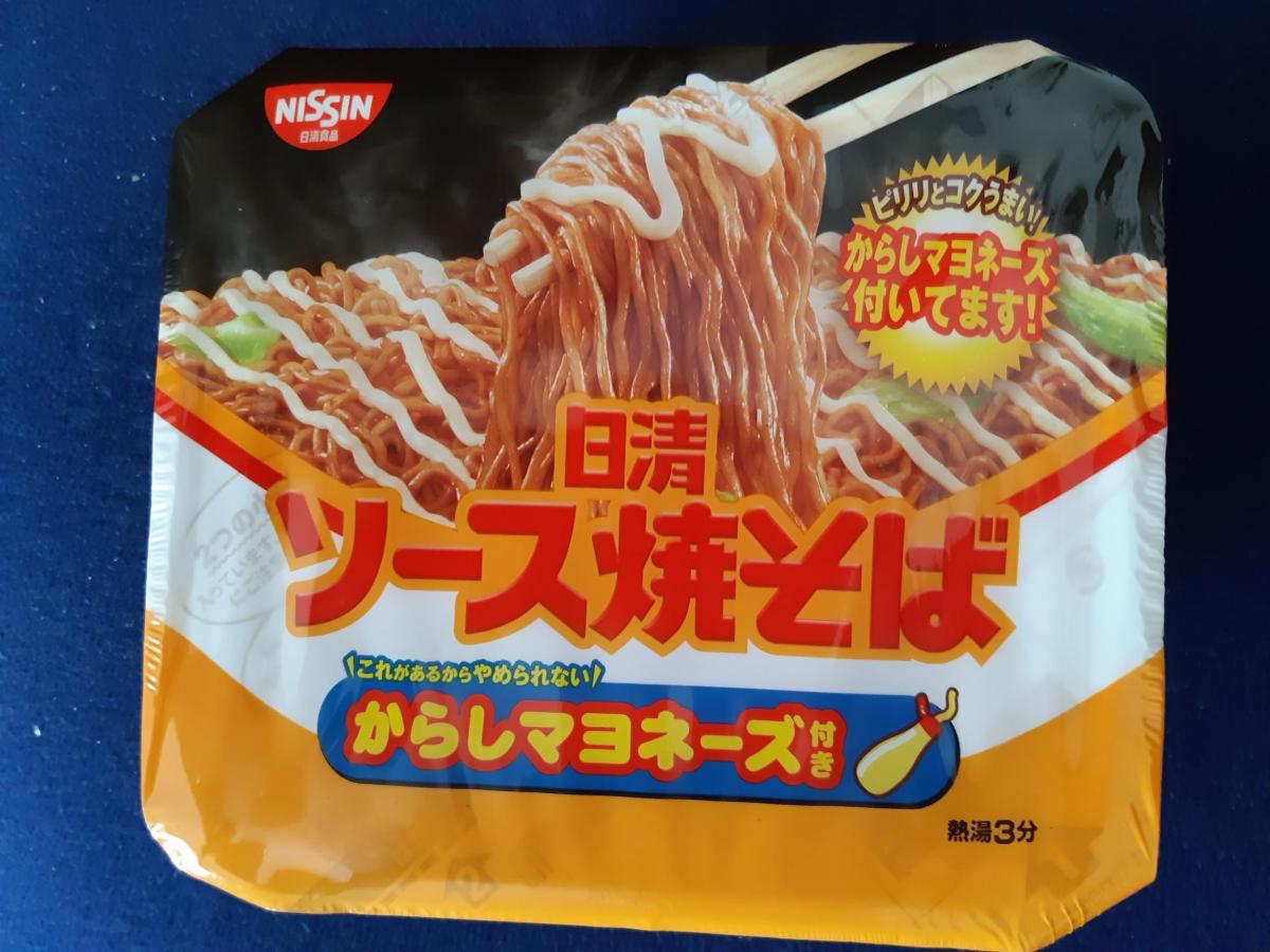 日清ソース焼そばカップ からしマヨネーズ付きの商品ページ