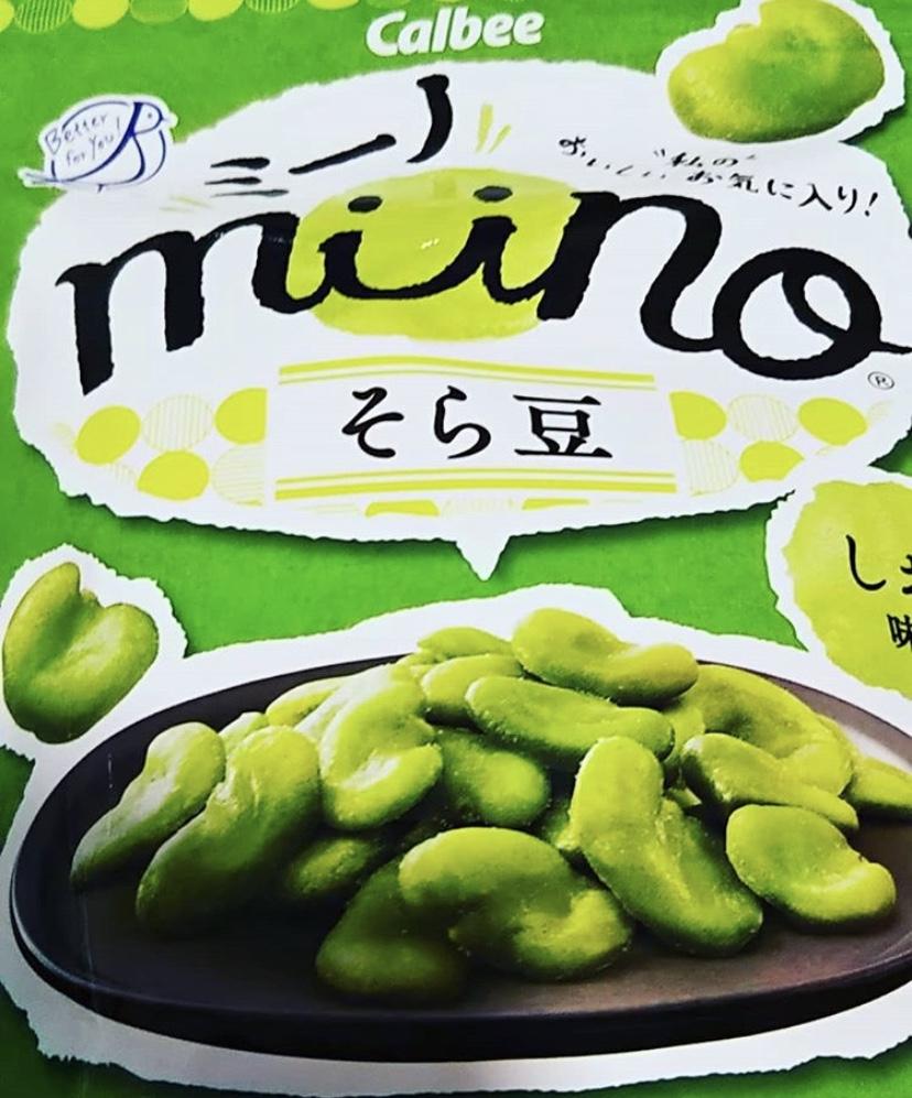 カルビー Miino ミーノ そら豆しお味の商品ページ