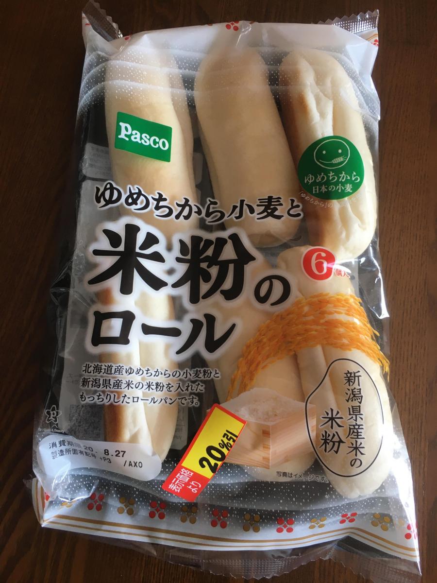 敷島製パン Pasco ゆめちから小麦と米粉のロールの商品ページ