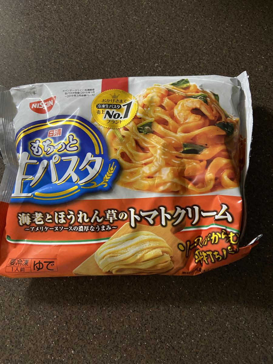 冷凍 日清もちっと生パスタ 海老とほうれん草のトマトクリーム の商品ページ