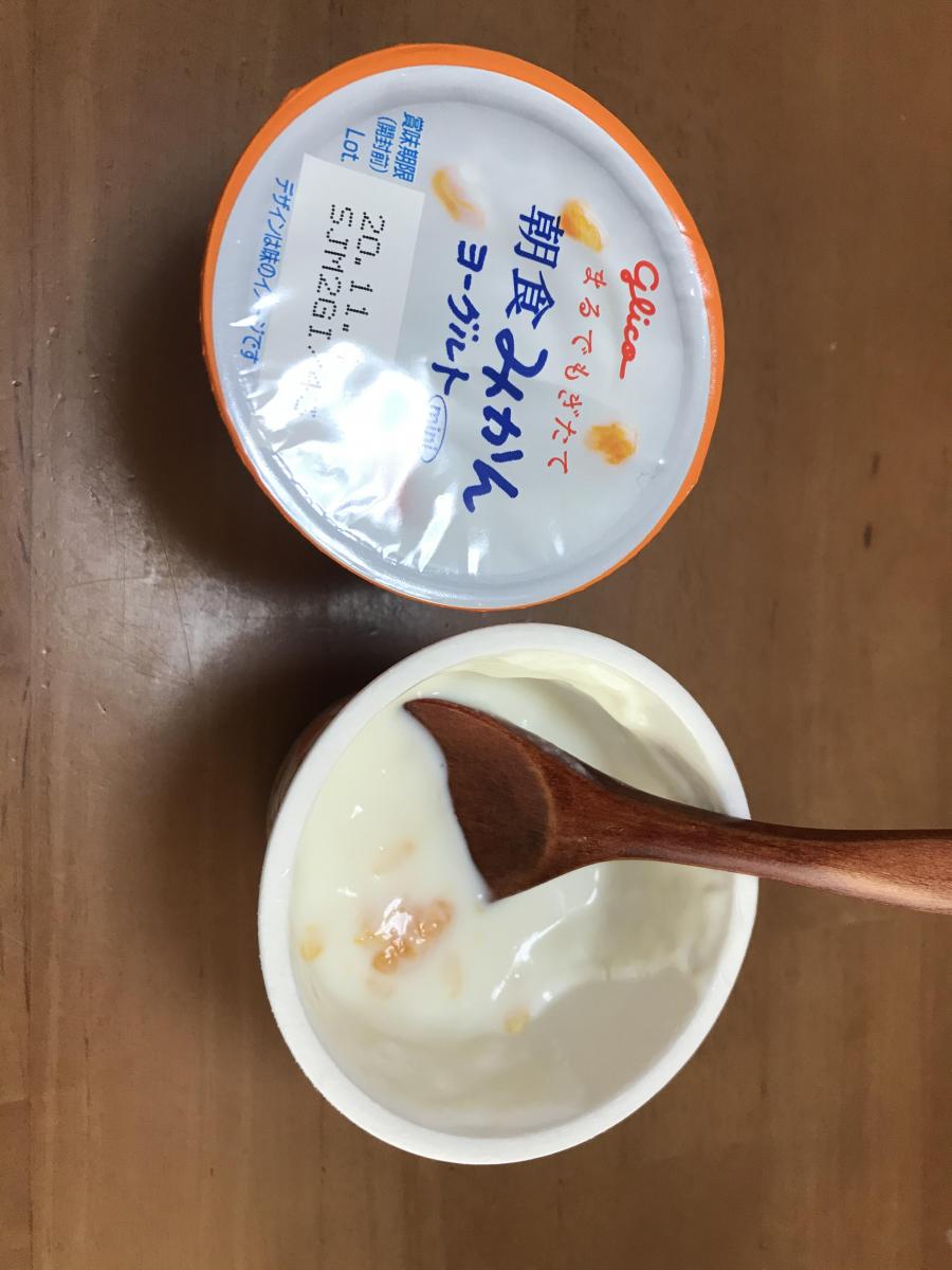 グリコ 朝食みかんヨーグルトの商品ページ