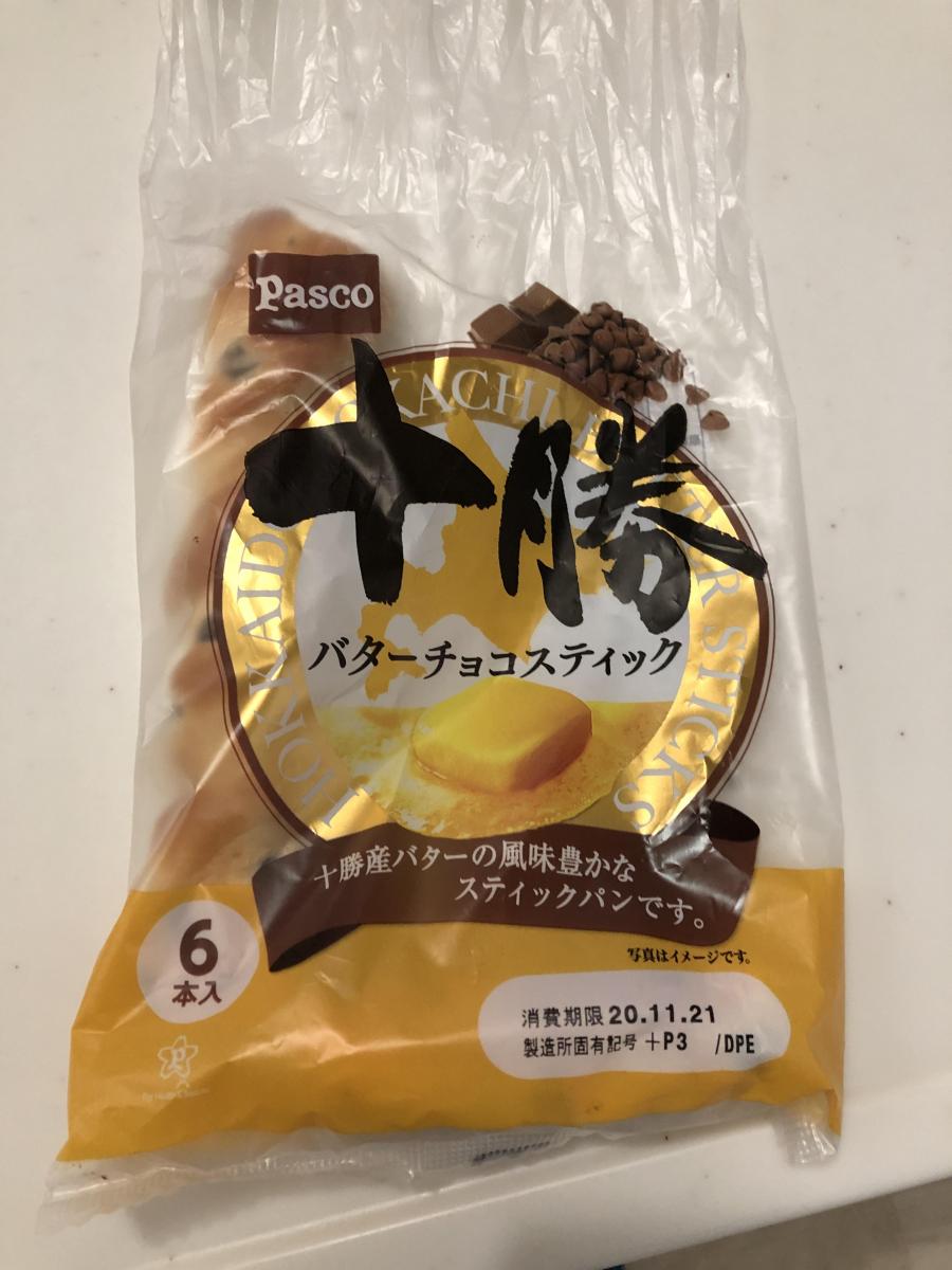 敷島製パン Pasco 十勝バターチョコスティックの商品ページ