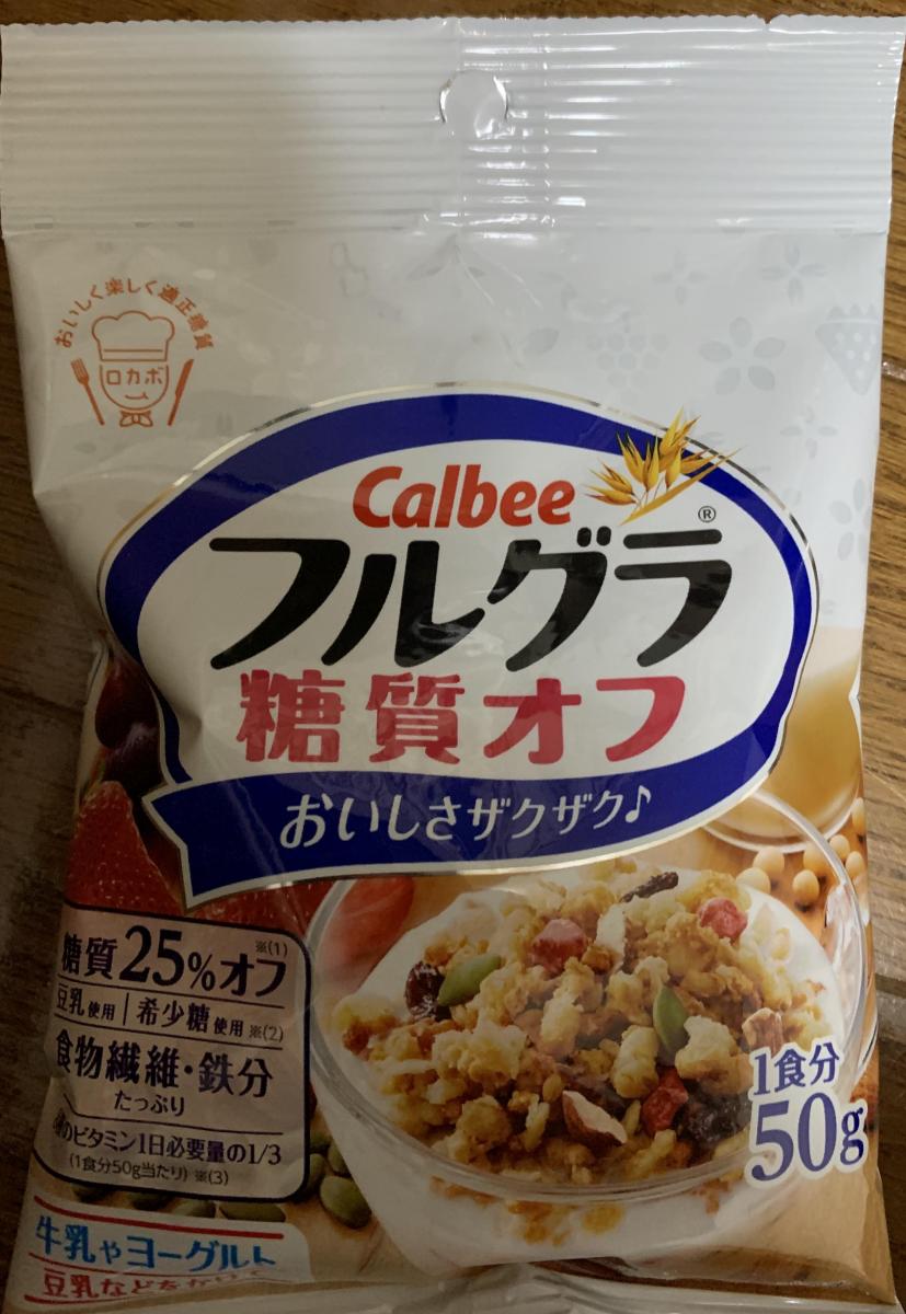 カルビー フルグラ 糖質オフの商品ページ