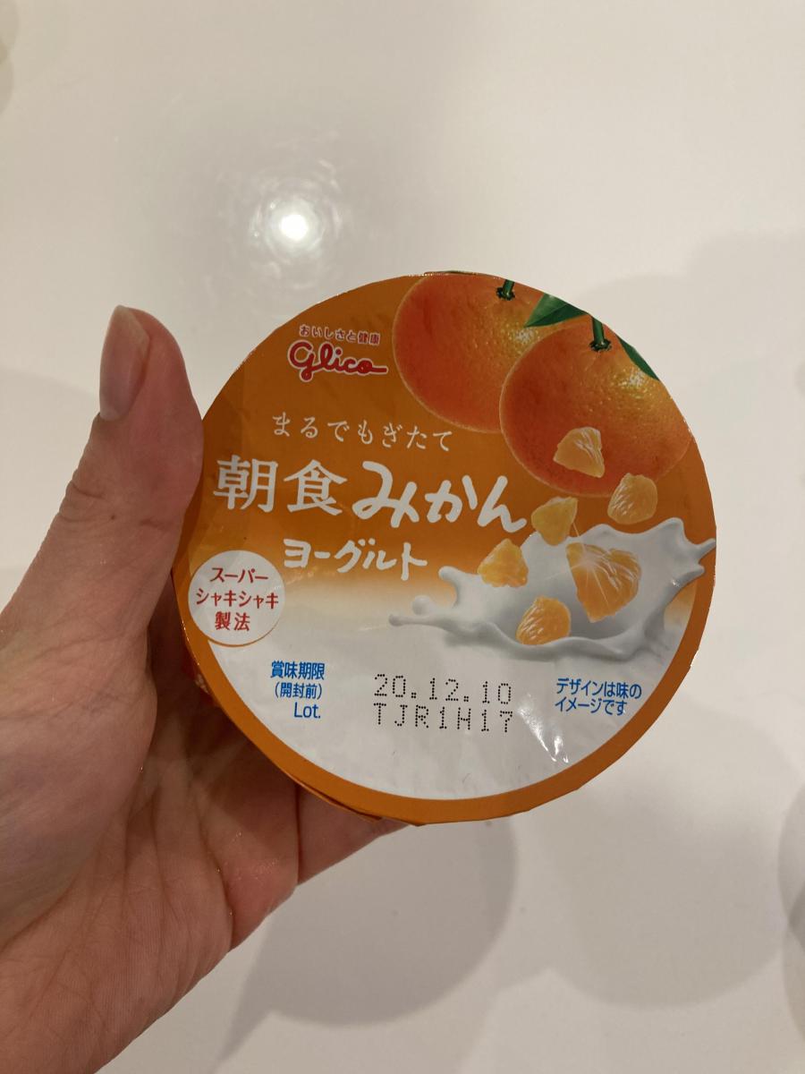 グリコ 朝食みかんヨーグルトの商品ページ