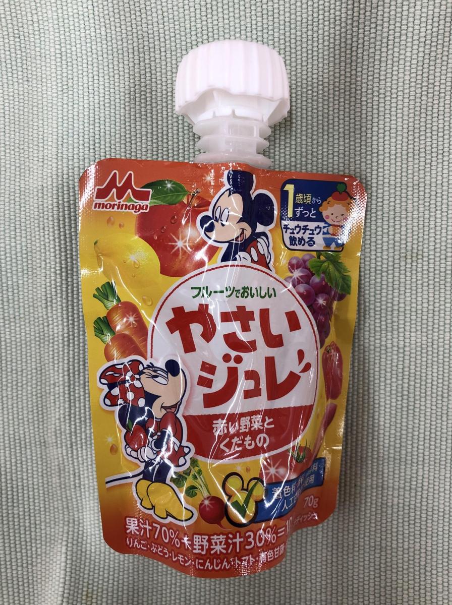 森永乳業 やさいジュレ 赤い野菜とくだものの商品ページ