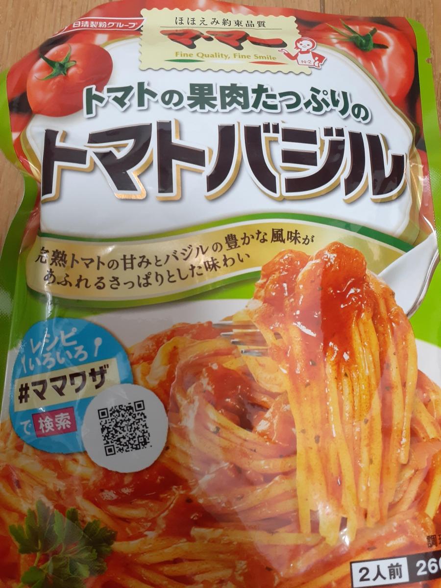 日清製粉ウェルナ マ・マー トマトの果肉たっぷりのトマトバジルの商品ページ