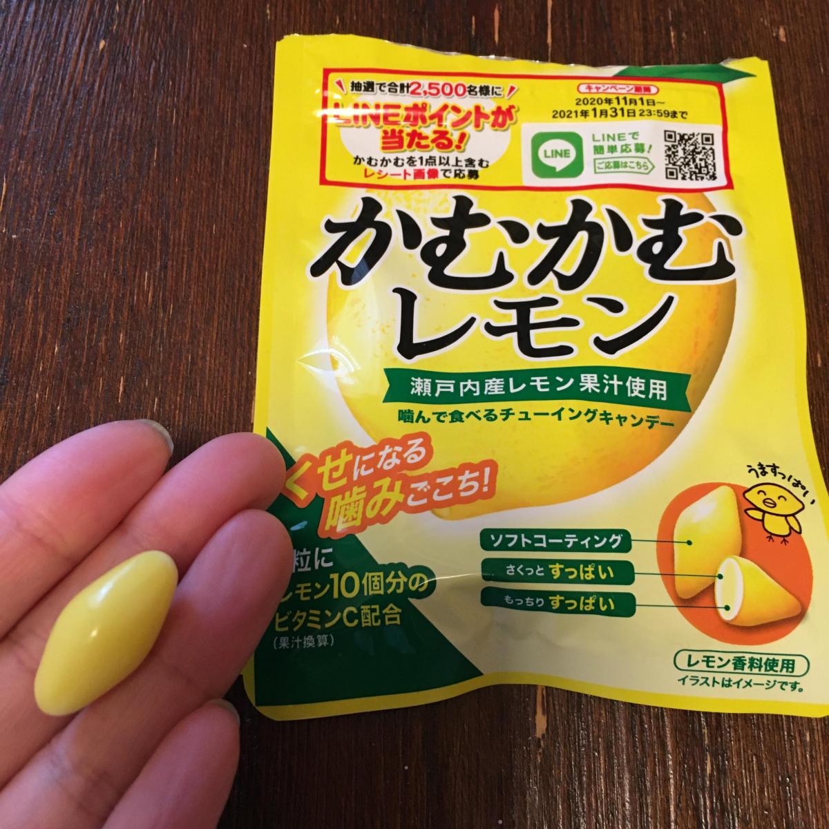 三菱食品 かむかむレモンの商品ページ