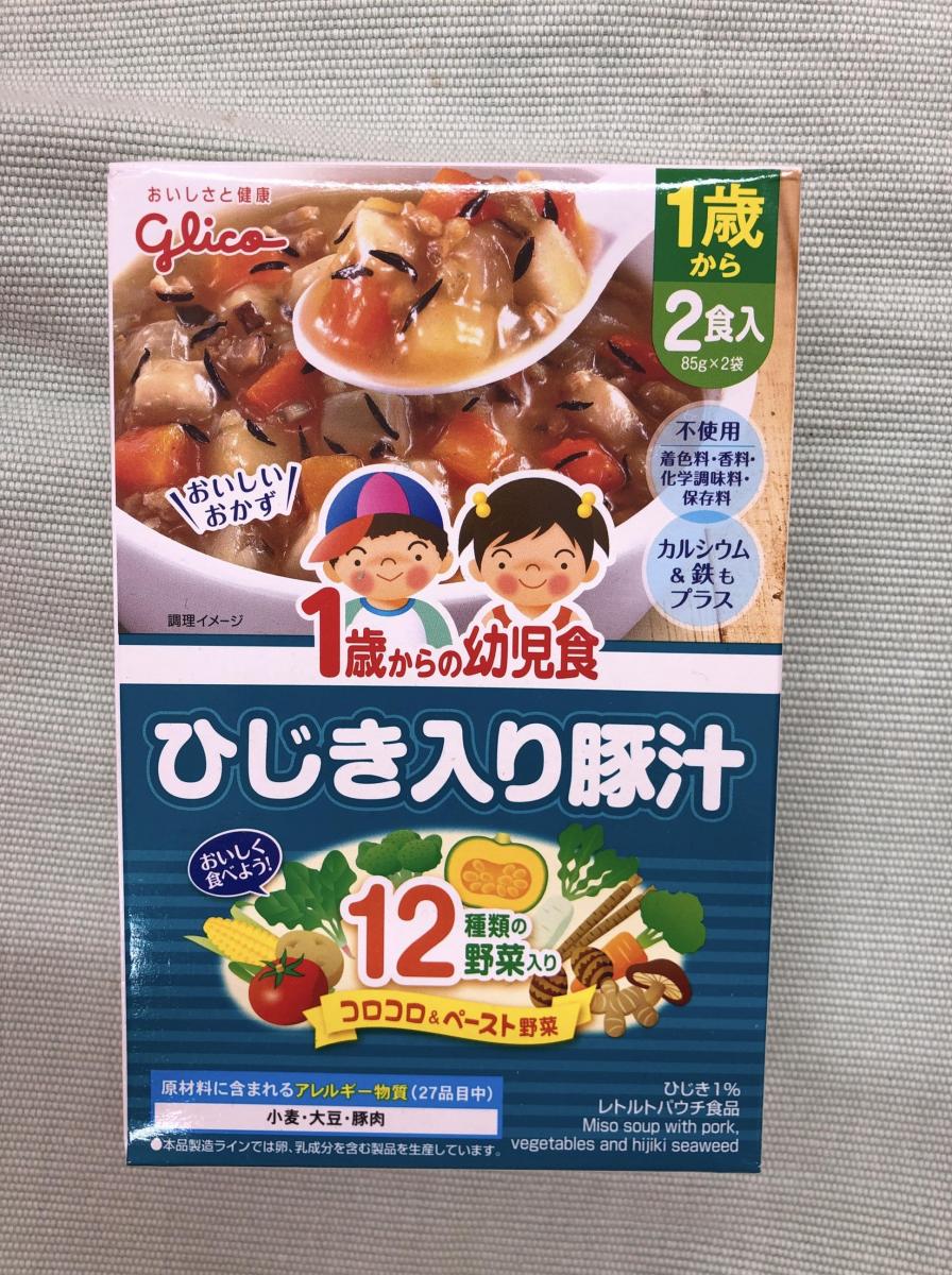 みんなのレビュー：「グリコ 1歳からの幼児食＜ひじき入り豚汁＞」の