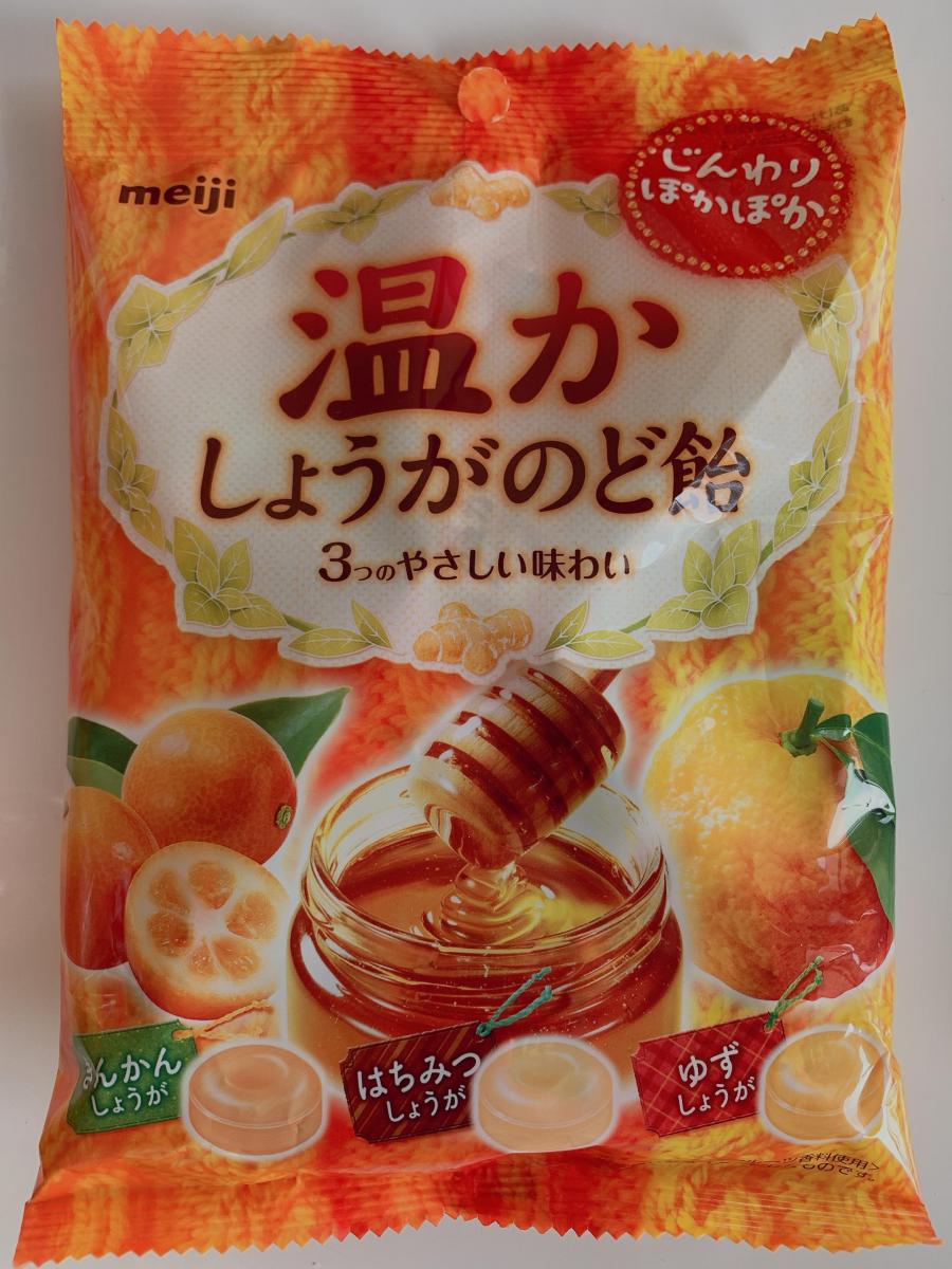 明治 温かしょうがのど飴の商品ページ