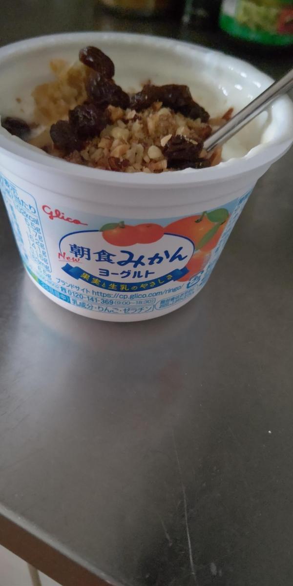 グリコ 朝食みかんヨーグルトの商品ページ