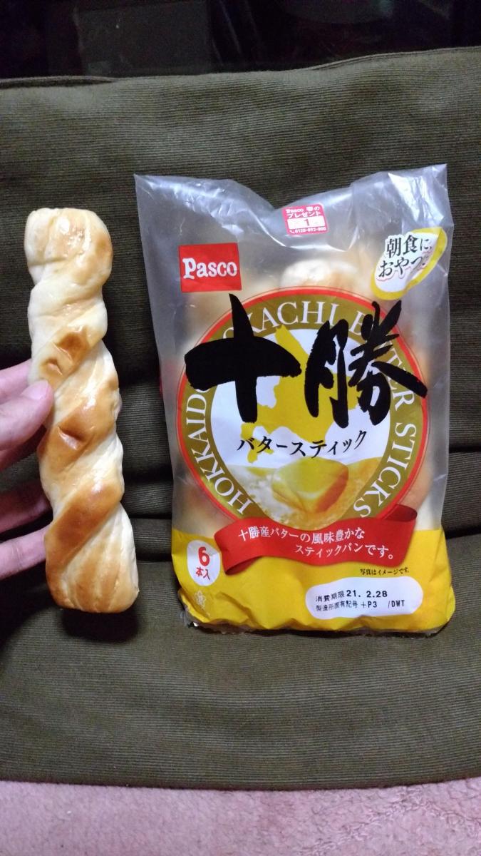 敷島製パン Pasco 十勝バタースティックの商品ページ