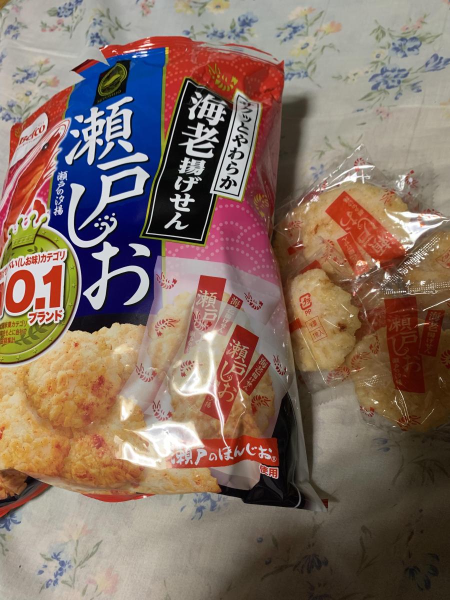 栗山米菓 ベフコ 瀬戸の汐揚 えび味の商品ページ