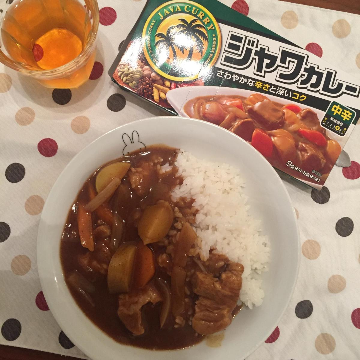 ハウス ジャワカレーの商品ページ