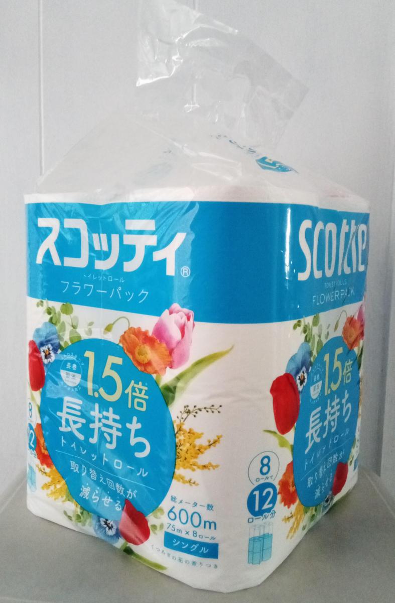 人気特価 送料込 まとめ ダブル 8R 日本製紙クレシア スコッティフラワー1.5倍巻き 日用消耗品