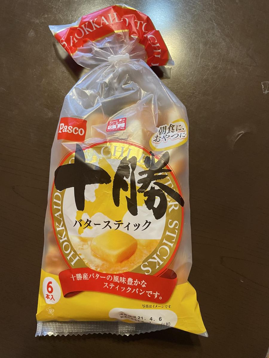 敷島製パン Pasco 十勝バタースティックの商品ページ