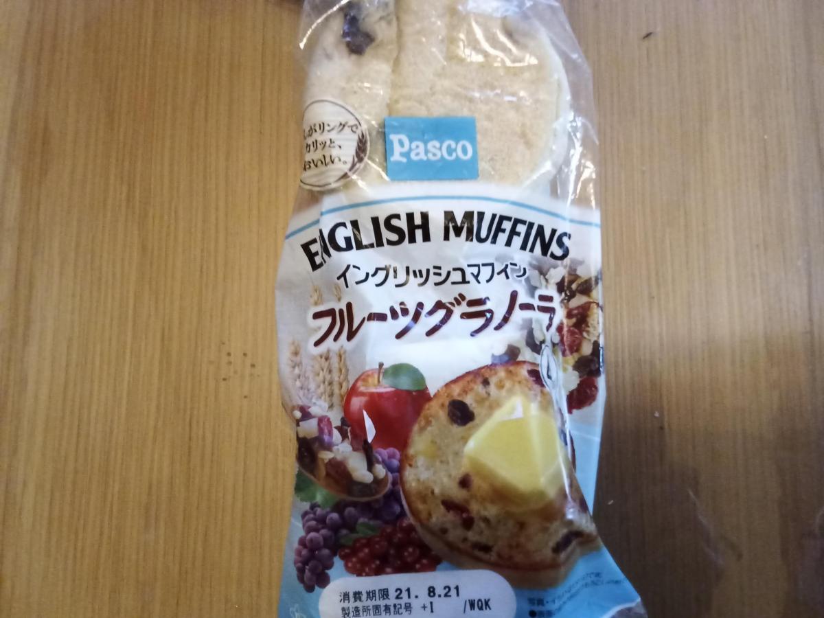 敷島製パン Pasco イングリッシュマフィンフルーツグラノーラの商品ページ