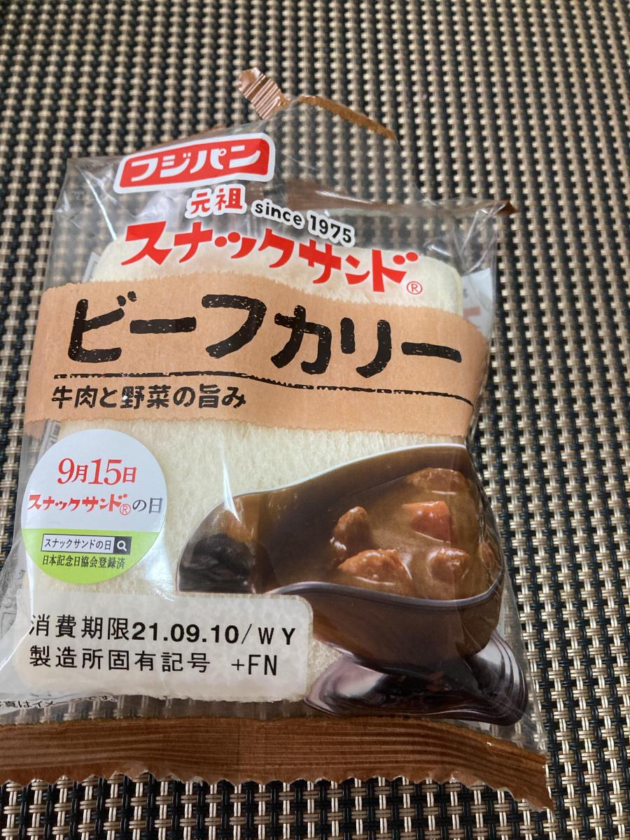 フジパン スナックサンド ビーフカリーの商品ページ