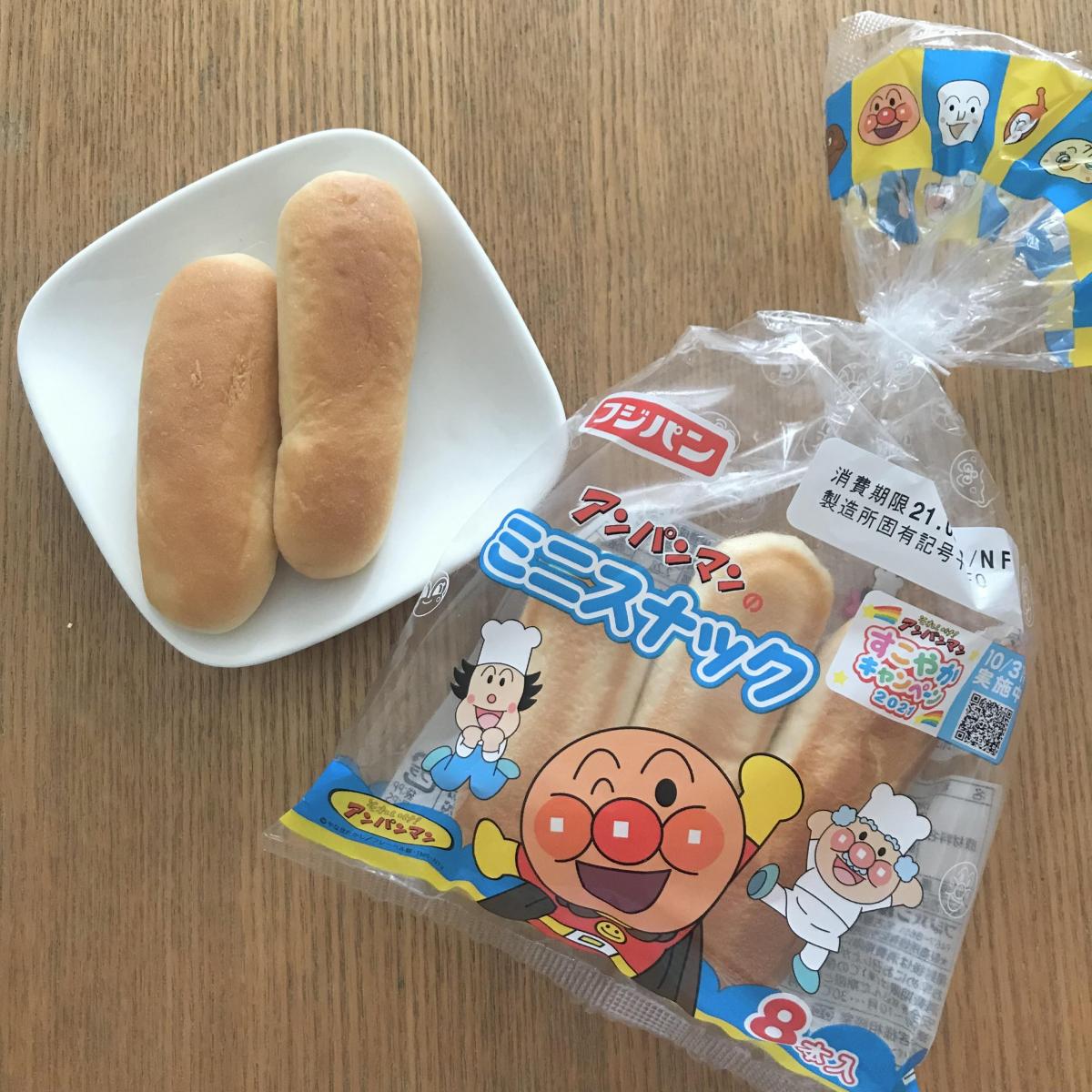 フジパン アンパンマンのミニスナックの商品ページ