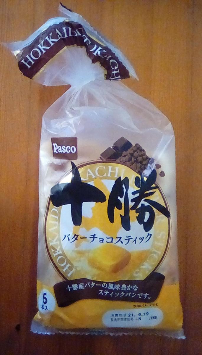 敷島製パン Pasco 十勝バターチョコスティックの商品ページ