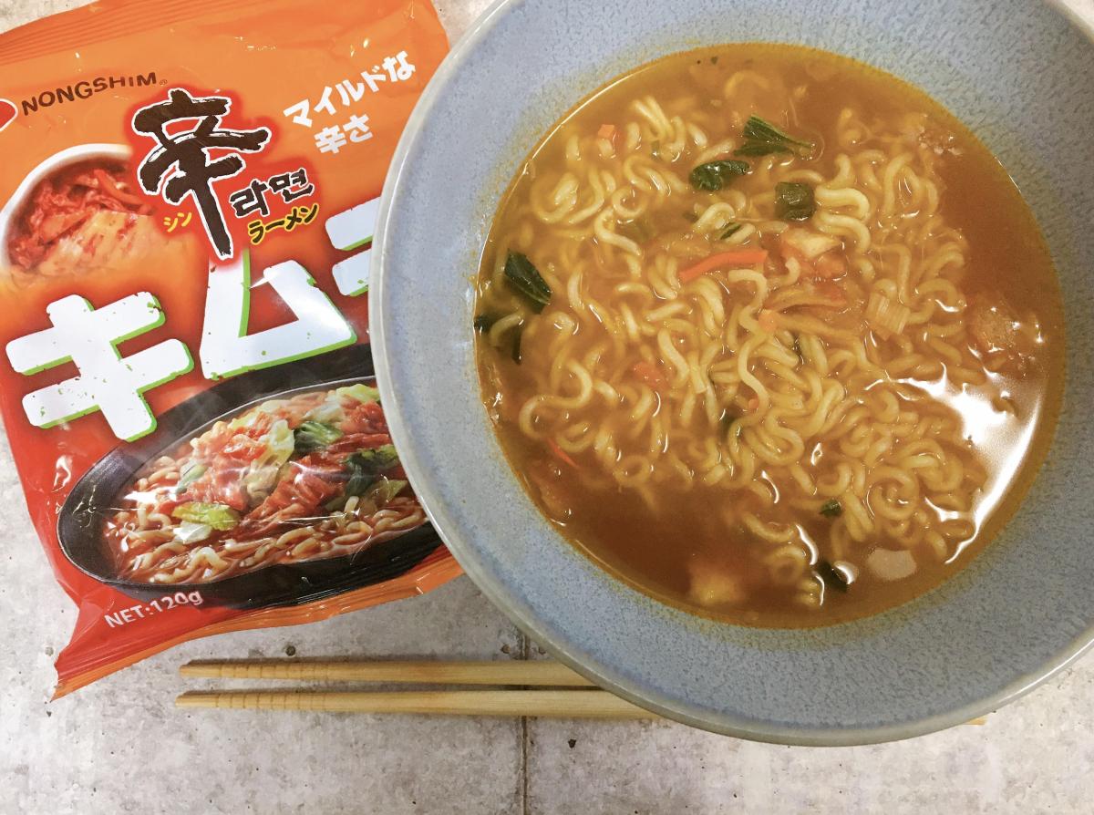 市場 農心 ジャパン辛ラーメンキムチ袋１２０ｇＸ３：UATshopping