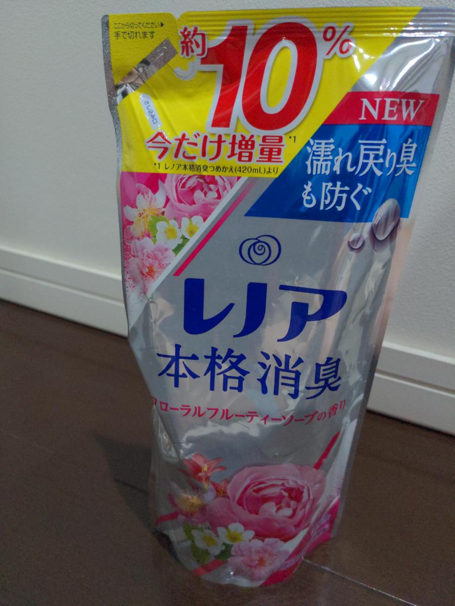 P G レノア本格消臭 フローラルフルーティーソープの香りの商品ページ