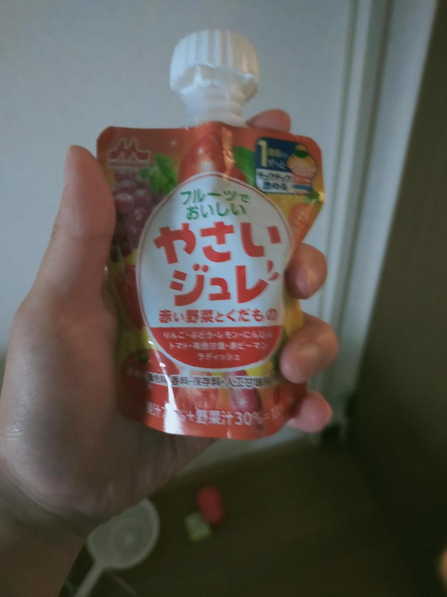 森永乳業 やさいジュレ 赤い野菜とくだものの商品ページ